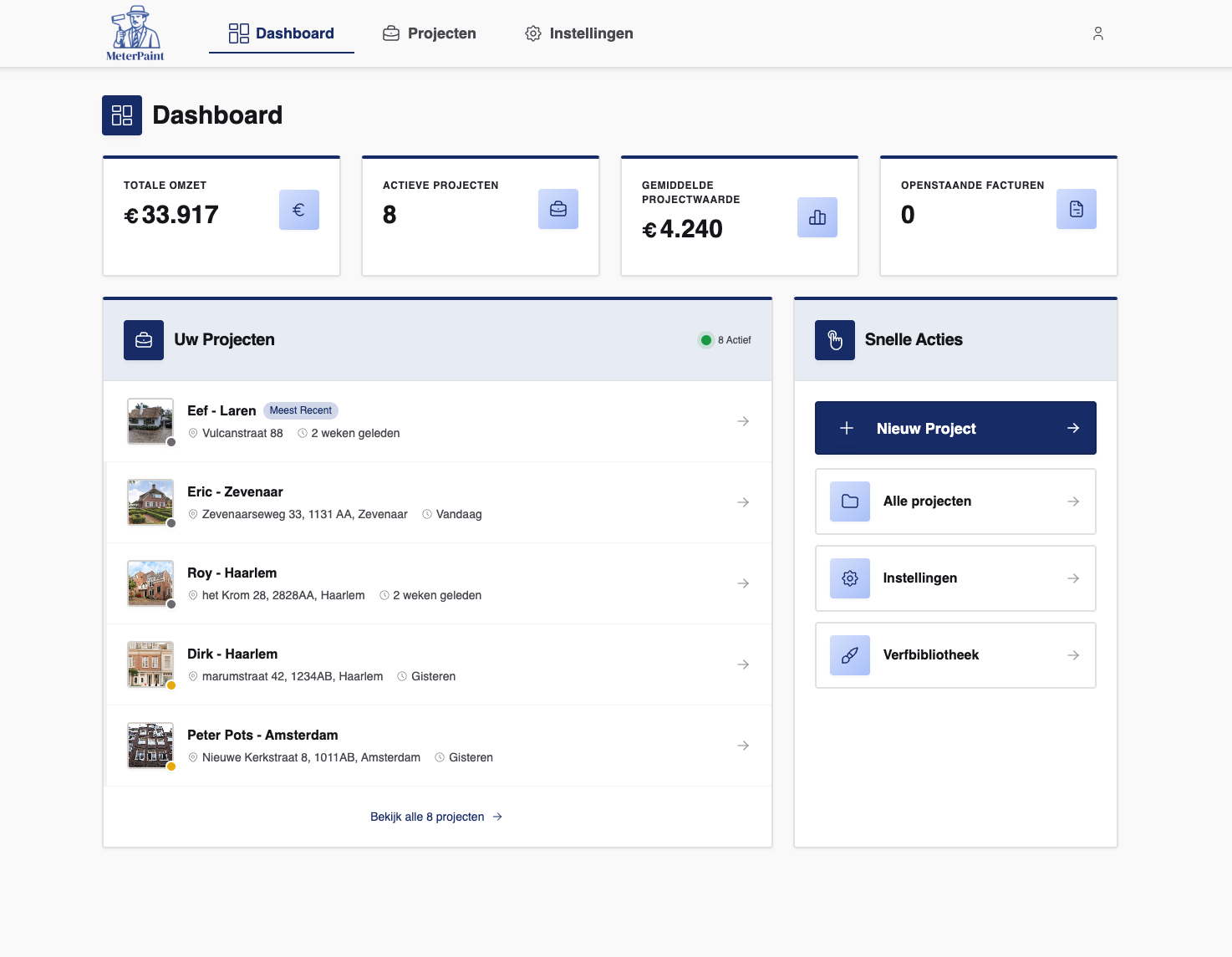 MeterPaint Dashboard